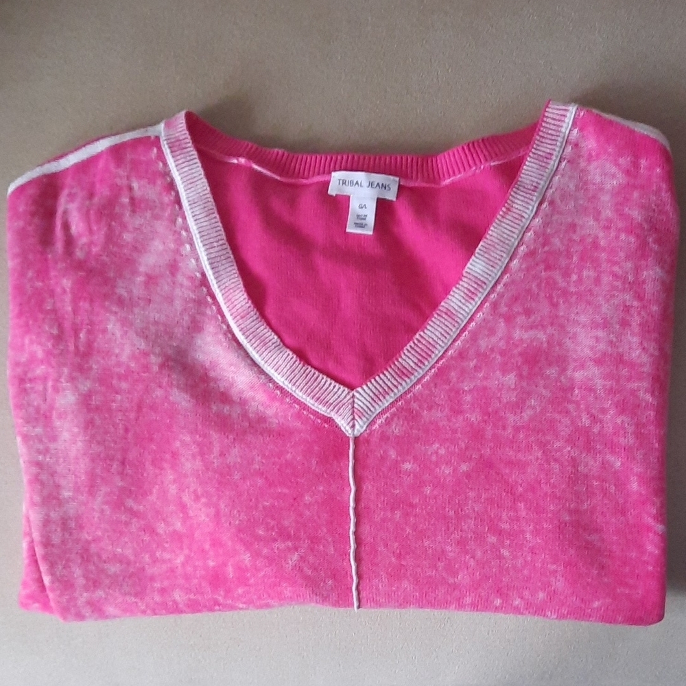 Pink Women's Sweater Large TRIBAL Jeans